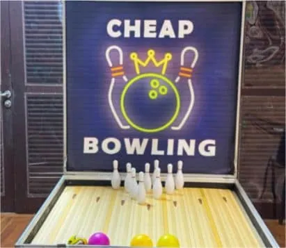 Mini Bowling carnival game by BounceParkSG