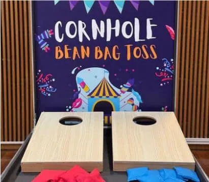 Cornhole Toss carnival game by BounceParkSG