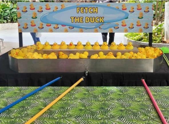 Fetch the Ducks (Deluxe) carnival game by BounceParkSG