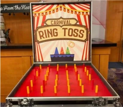 Carnival Ring Toss game by BounceParkSG