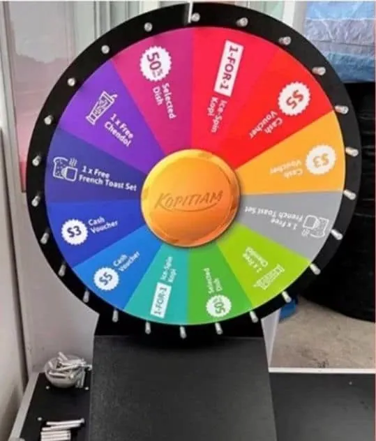 Table Top Spin the Wheel