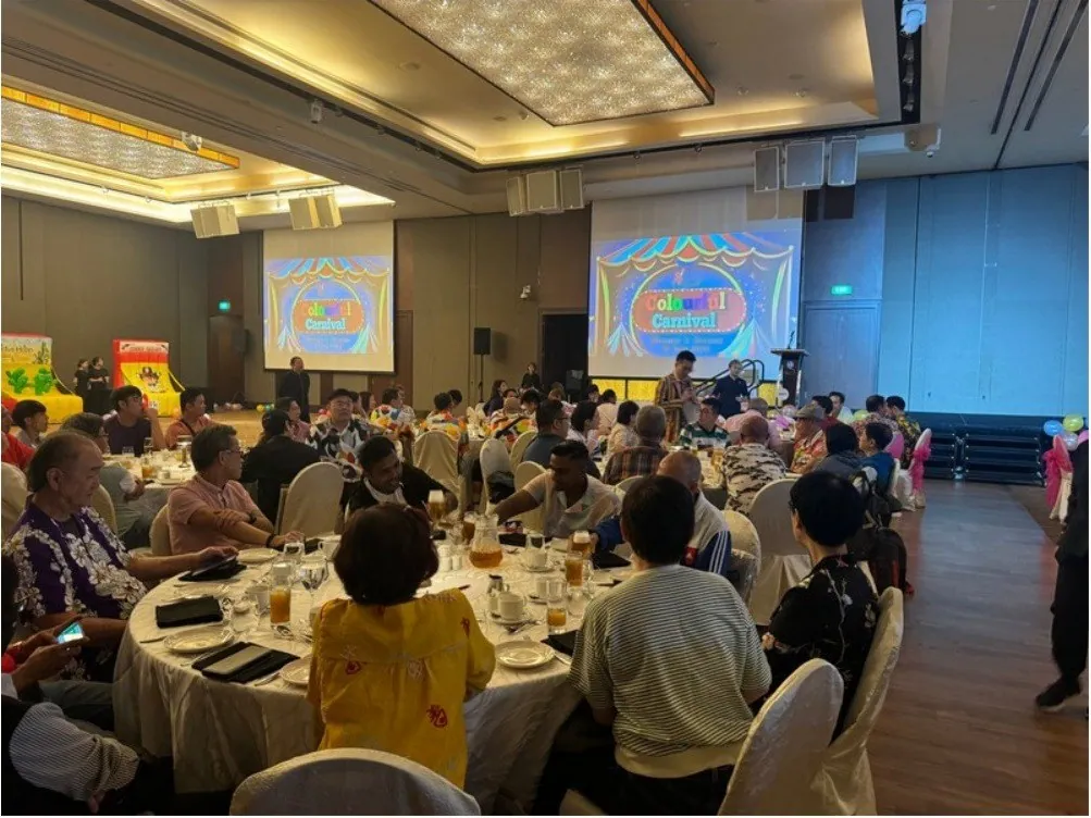 Emcee at a themed dinner by BounceParkSG