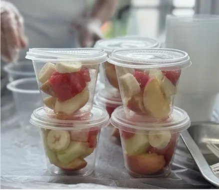 Fruit Cup live station at a BounceParkSG event