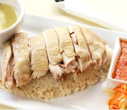 Hainanese Chicken Rice live station at a BounceParkSG event